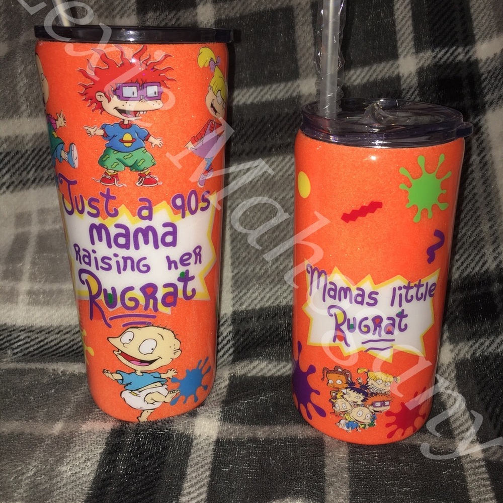 Custom tumblers (mommy & me set)